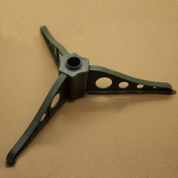 Soporte de base para árbol de Navidad de 15 metros, trípode de plástico, trípode de 12 cm, marco de hierro con fondo blanco triangular de 18 metros