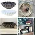 thumbnail image 2 of WINDLAND Large Capacity Fruit Bowl Fluted Ruffle Decorative Bowl Resin Scalloped Key Bowl, 2 of 14
