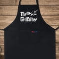 thumbnail image 2 of Funny Apron with 3 Pockets for Men Women BBQ Grilling Adjustable Bib Black Aprons Gifts Cooking Kitchen, 2 of 9