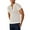 White, variant on MIXUE Polo Shirts For Men Summer Mesh Hollow Out Solid Color Lapel Button Down Short Sleeve Loose Casual Daily-Wear,Black,M