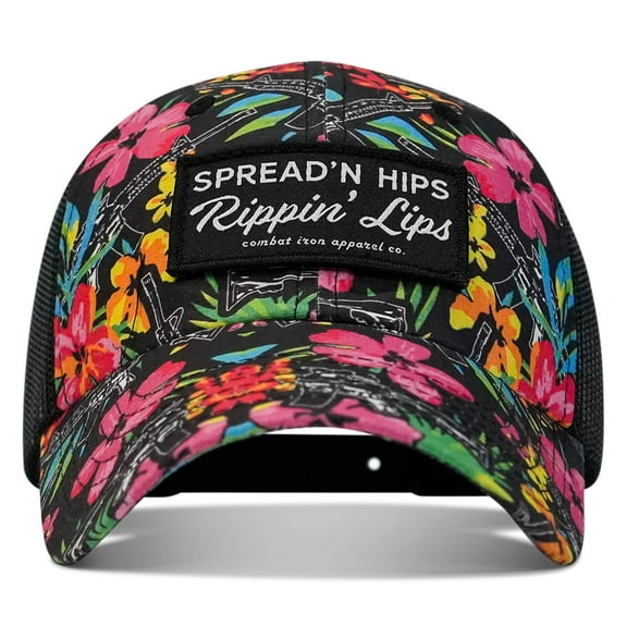 Spreadin' Hips And Rippin' Lips Patch Ripstop Snapback Tactical Hawaiian
