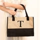 thumbnail image 1 of Bolsa de compras ecológico de yute con costura de de lino impermeable (T) Likrtyny Para Estrenar, 1 of 9