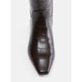 thumbnail image 6 of Scoop Women's Faux Croc Flat Tall Boots, 6 of 7
