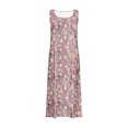 thumbnail image 4 of Vestido de Verano para las Mujeres sin Mangas Lino-Look Impreso Maxi, Suelto Fluido Y Vestido Sexy de Moda para las Mujeres, 4 of 4