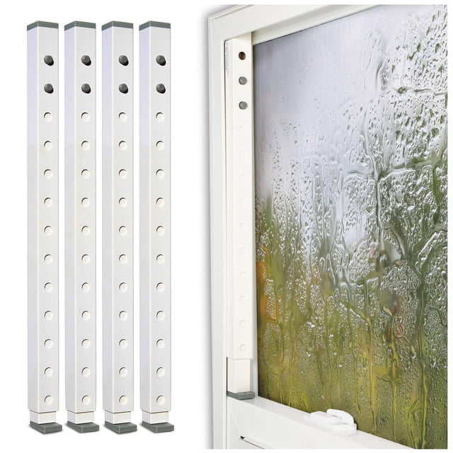 Lock-It Block-It Regular 4 Device Home Security Window Lock Bar Sliding Door Security Bar & Child Safety Lock