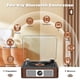 thumbnail image 4 of Reproductor de CD portátil THINKYA Retro con altavoz Bluetooth, color marrón, 4 of 9