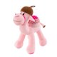 thumbnail image 2 of Peluche de camello del desierto | Peluche realista con joroba geométrica | Tela suave y aterciopelada para niños | Rosa, azul o blanco | Regalo perfecto para las fiestas y decoración del hogar, 2 of 6