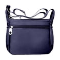 thumbnail image 4 of Women Multi Pockets Crossbody Bag Waterproof Nylon Single Shoulder Bag Travel Purses Handbags,Blue, 4 of 6