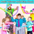 thumbnail image 5 of 400PCS Long Balloons,Assorted Color Twisting Animal Balloons,260Q Magic Modeling Balloons,Thickening Latex Twisting Balloons for Animal Shape Birthday Clowns Party Wedding Decorations, 5 of 7
