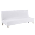 thumbnail image 1 of DYstyle Armless Sofa Slipcover,Folding Sofa Bed Futon Cover Stretch Solid 63 x 75 in, 1 of 5