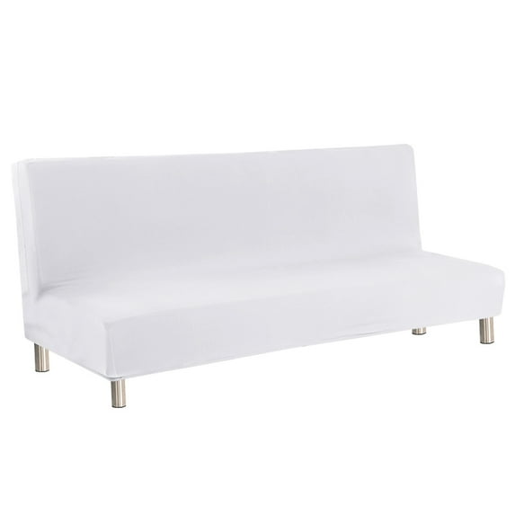 DYstyle Armless Sofa Slipcover,Folding Sofa Bed Futon Cover Stretch Solid 63 x 75 in