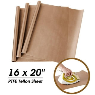 CALCA 39 x 15Ft PTFE Fiberglass Fabric Sheet Roll Teflon Coated Fabric  Sheet Roll Sublimation Heat Resistant PTFE Roll for Heat Press Transfer 5  Mil 