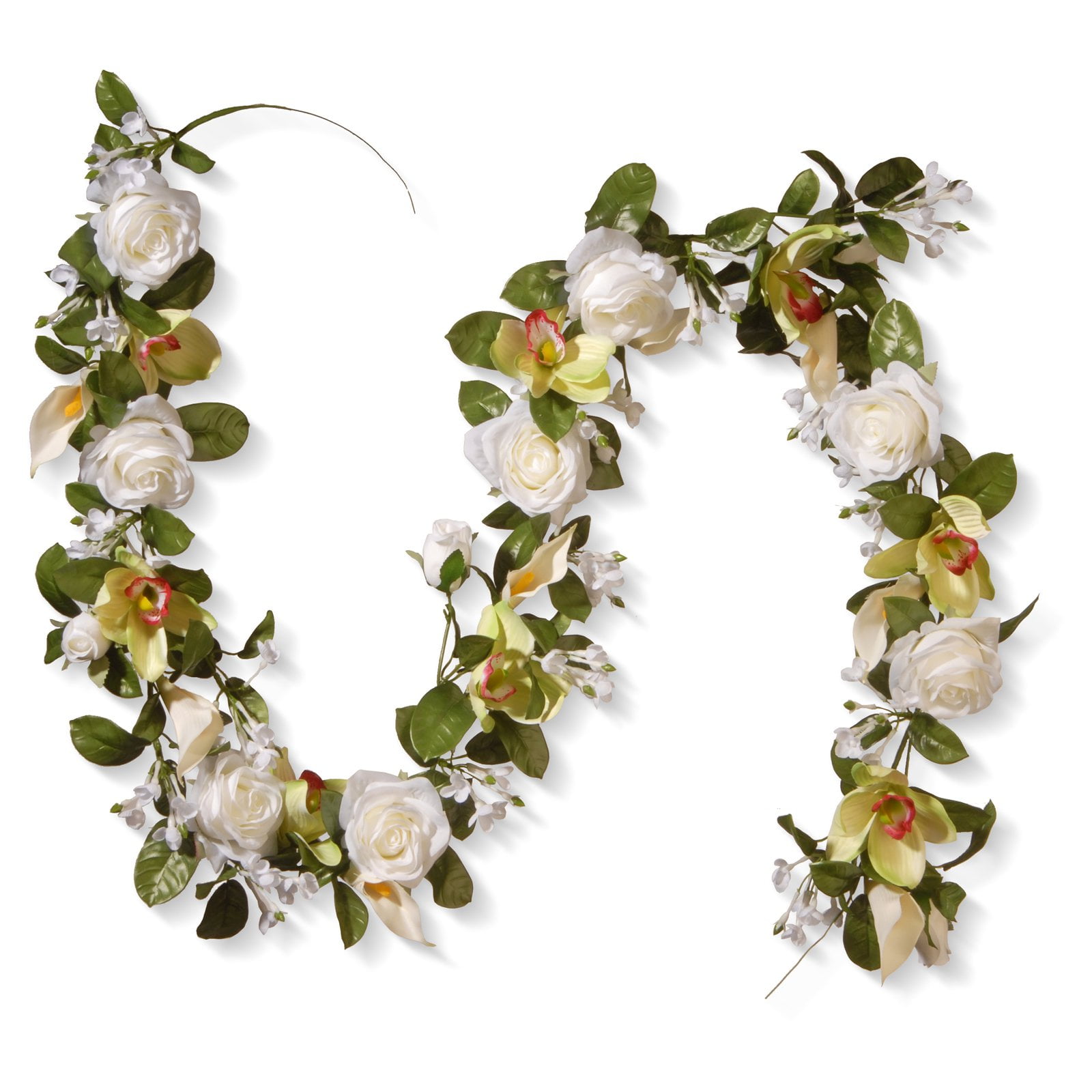 National Tree Artificial 72&quot; Spring Flowers Garland