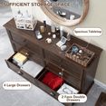 thumbnail image 4 of IFGET Dresser for Bedroom with 6 Drawers Tall & Large, Farmhouse Wood Dresser & Chests of Drawers, 4 of 6