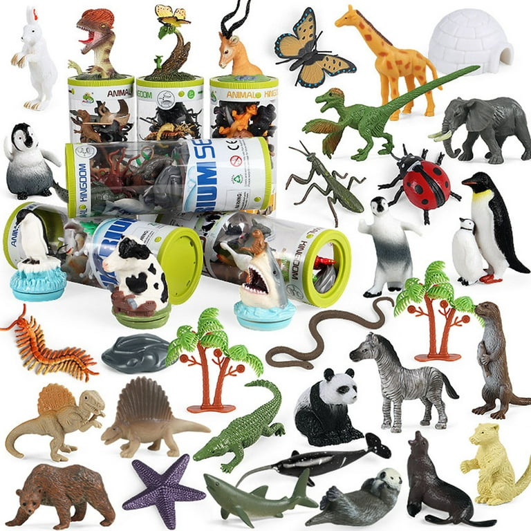 small animal figures assorted mini plastic