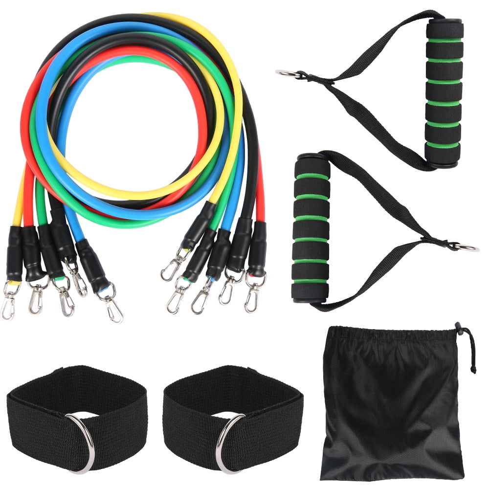 ODOMY 1pc/11Pcs Sport Resistance Band Set Abs Exercise Fitness Tube