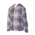 thumbnail image 2 of Easygdp Heart Check Plaid Lightweight Long Sleeve Sun Shirt Sports long-Sleeved Sun Protective Clothing, Quick Drying Breathable - Medium, 2 of 9