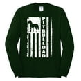 thumbnail image 2 of Pitbull Dad Dog Dag Funny Gift | Mens Dog Lover Long Sleeve T-Shirt, Forest Green, Large, 2 of 4