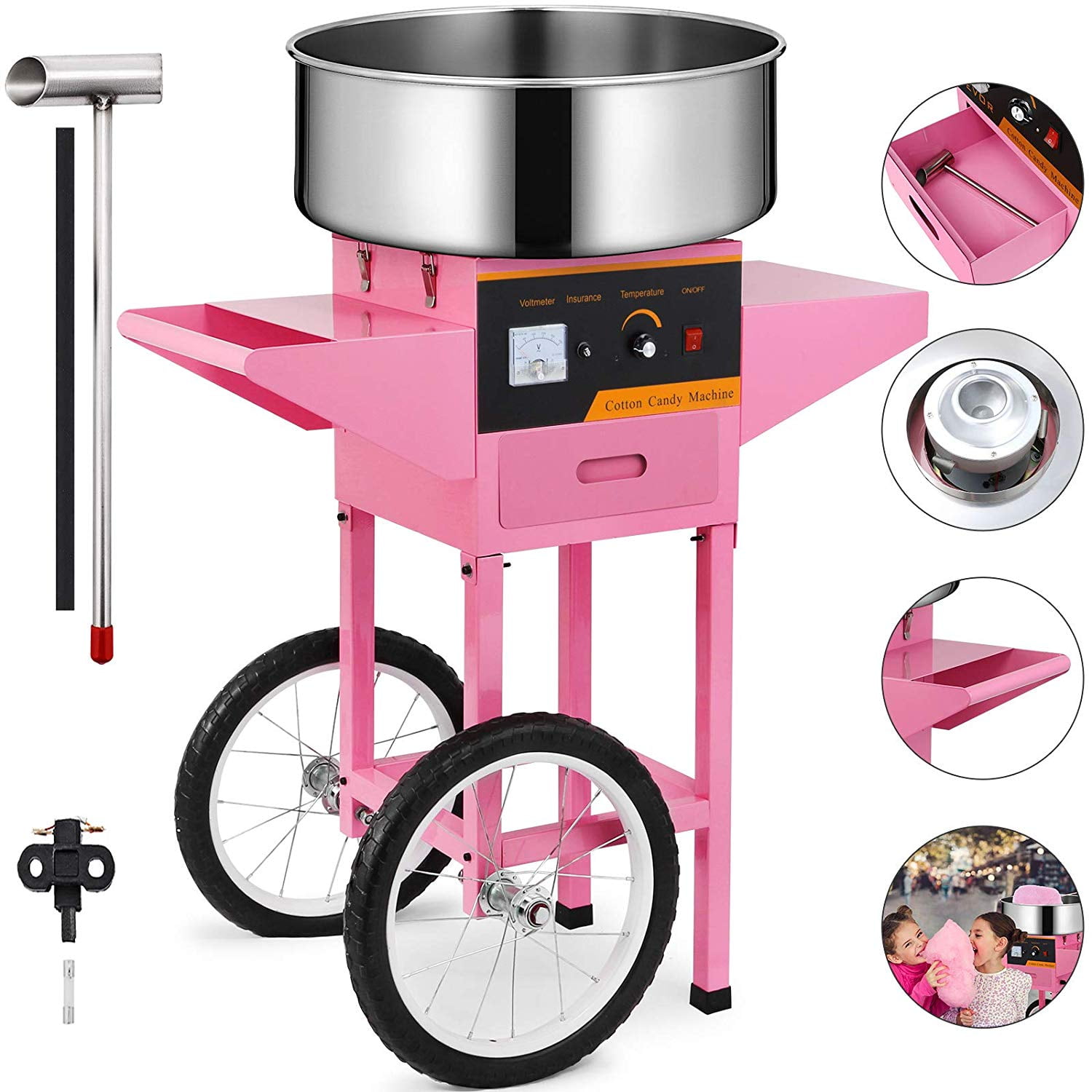 wellie wishers popcorn and cotton candy cart