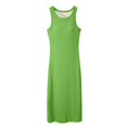thumbnail image 4 of Women's Ribbed Neck Sleeveless Tank Fitted Bodycon Long Dresses, 4 of 4