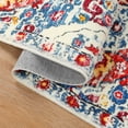 thumbnail image 6 of MeyJey 2'x8' Boho Runner Rug for Hallway, Non Slip Machine Washable Rug Distressed Vintage Floor Carpet for Bedroom Kitchen Laundry Room, Red/Blue/Beige, 6 of 14