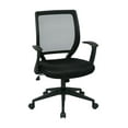 thumbnail image 1 of Work Smart Screen Back Task Chair with "T" Arms, Black, 1 of 3