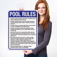 thumbnail image 2 of Utah Pool Rules Sign, Complies With State Of Utah Pool Safety Code, 18x24 Corrugated Plastic, 2 of 7