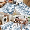 thumbnail image 5 of Blue Forest Area Rug 4x6 FT, Non Slip Kids Room Carpet, Contemporary Silhouette Abstract Art Washable Soft Floor Carpet Non-Shedding Throw Rug for Dorm Kitchen Study Room Home Office Bedside, 5 of 9