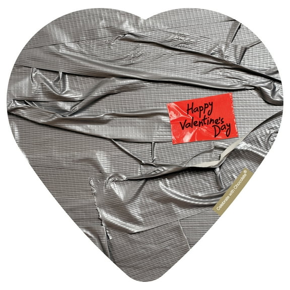Elmer Chocolate Assorted Chocolate Man Duct Tape Heart 4oz 10 Pieces