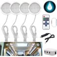 thumbnail image 1 of Interior LED Spot Light 12V 2W Recessed Ceiling Downlight For T4 T5 Camper Van, Lorry, Caravan, Motorhome, (4 Lights), 1 of 5