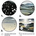 thumbnail image 3 of Designart "Blue And Gold Modern African horizon III" Modern Floater Framed Canvas Art Print, 3 of 7