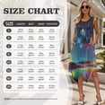 thumbnail image 7 of Psesaysky Hawaii Palm Tree Sleeveless Womens Dress or Mens Short Sleeve Shirts for Couples Starry Sky Matching Hawaiian Outfit Beach Vacation Party Flared Tank Sundress with Pockets-3XL, 7 of 7