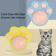 thumbnail image 4 of Kripyery Cat Licking Toy Dust Cover Easy to Paste Claw Shape Natural Materials Clear Stomach Arouse Happy Mood Freshen Breath Catnip Wall Ball Cat Toy for Floor, 4 of 7