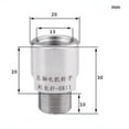 thumbnail image 1 of BTOER 1pcs Adaptateur Filetage Er11 Er16 Er20 Er25 Er32 Collet Chuck Broche pour Moteur Rotor ER Chuck Écrou Conversion Joint Entretien, 1 of 8