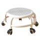 thumbnail image 4 of Taburete de ruedas universal, taburete de asiento de rodillo bajo, cambio de zapatos móvil, taburete giratorio de 360 degree de bajo ruido para barbería, Gris perfecl Asiento rodante bajo, 4 of 8