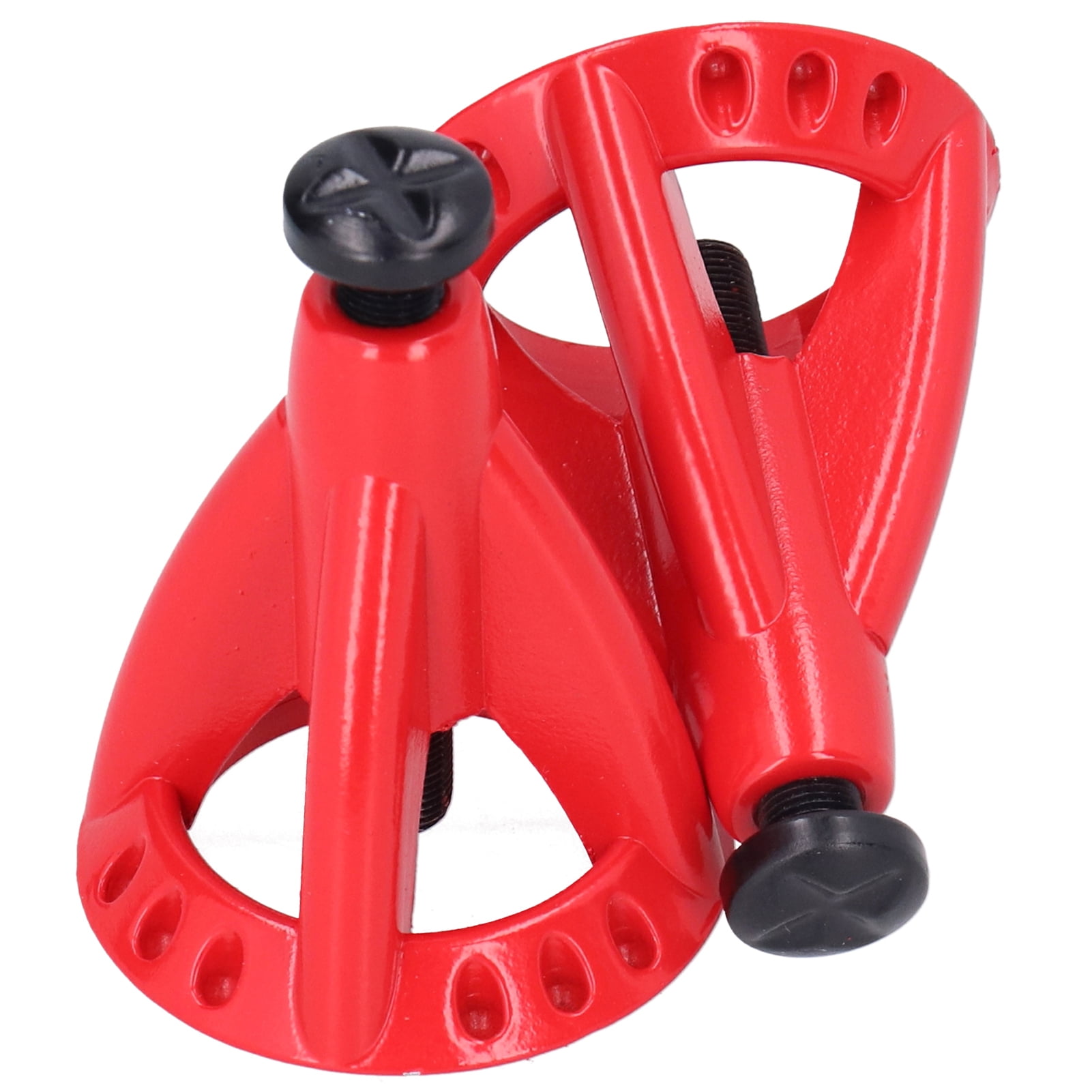 2pcs Metal 6T Jack Stand Adjustable Height Simulation Lifting for 1/10 Car Toy ToolsRed