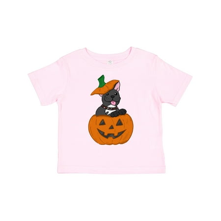 

Inktastic Halloween Frenchie Pumpkin Puppies Gift Toddler Boy or Toddler Girl T-Shirt