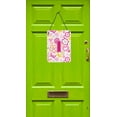 thumbnail image 2 of Letter I Flowers and Butterflies Pink Wall or Door Hanging Prints, 2 of 2