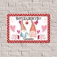 thumbnail image 4 of Letreros metálicos retro "Feliz Día de San Valentín, gnomos con corazón", placa de metal de 8 x 12, 4 of 4