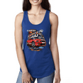 thumbnail image 1 of Wild Bobby, Shelby G.T. 500 Cobra Red Speedster Ford Motors Classic Cars and Trucks Ladies Racerback Tank Top, 1 of 1