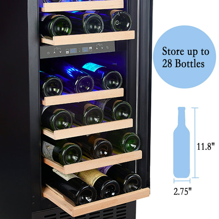 5.1Cu.Ft Soda or Beer Small Wine or Champagne Cooler Low Noise Transparent  Glass Door with a Lock LED Light - 24inch - Yahoo Shopping