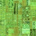thumbnail image 1 of Ahgly Company Indoor Square Patchwork Green Transitional Area Rugs, 7' Square, 1 of 4