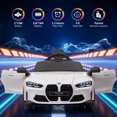 thumbnail image 5 of Joyspirit BMW M4 Licensed Remote Control Electric Ride-On Car for Kids - Bluetooth, 3-Speed, LED Lights, Suspension System, White, Ideal for Ages 37-83 Months, 5 of 8