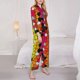 thumbnail image 3 of Balery Colorful Tie Dye Stained Glass 1 Conjunto de Pijama con Estampado para Mujer, Conjunto de Dos Piezas con Manga Larga, Ropa de Dormir Suave con Bolsillos, Pijamas Cómodos-Large, 3 of 7