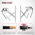 thumbnail image 6 of Nilight Front Left Window Regulator with Motor, Compatible with 1997 1998 1999 2000 2001 Honda CR-V, Power Window Lift Motor Assembly, Driver Side, OE Replacement, 6 of 7