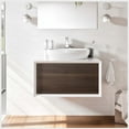 thumbnail image 2 of Eviva Santa Monica 30" Gray Oak Wall Mount Bathroom Vanity w/ Solid Surface Sink, 2 of 8