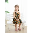 thumbnail image 5 of Toddler Baby Girls Summer Sunflower Bowknot Dress Yellow Floral Dresses Sundress Size 6 (Sunflower-312), 5 of 7