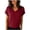 Wine, variant on Gfyviroh T-Shirts for Women Loose V-Neck Knit Tops Comfortable Short Sleeve Tees Womens Summer Blouse