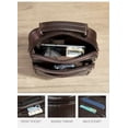 thumbnail image 5 of Black Men's Natural Leather Shoulder Bag Small Male Genuine Leather Handbag Easy Travel Crossbody Bag Quality Messenger Bag (Black), 5 of 7
