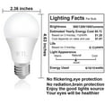 thumbnail image 2 of WTL 3 Way Light Bulb,50 75 100W, Three Way 4000K Natural White 5W/10W/15W A19 E26 Base LED Bulb for Desk, Floor,Table Lamps, Dimmable, No Flicker,4pack, 2 of 7